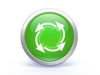 recycle circular icon on white background