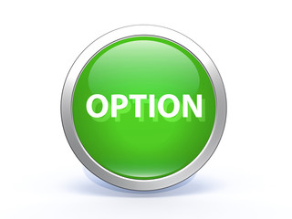 option circular icon on white background