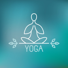 Vector yoga icon