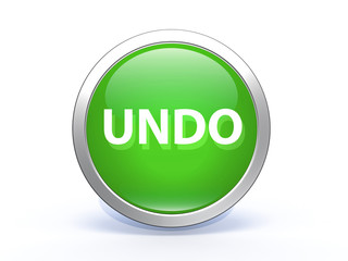 undo circular icon on white background