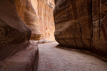 canyon Petra, Jordan,