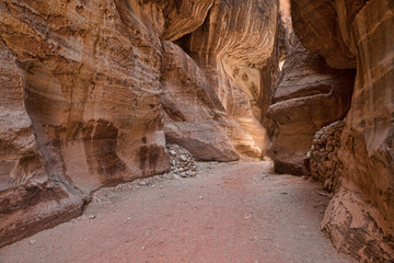 canyon Petra, Jordan,