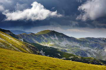 Mountains and clouds