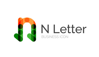 Minimal font or letter logo design