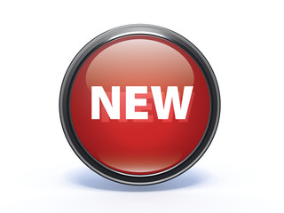 New circular icon on white background