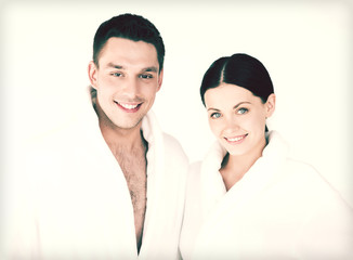 couple in spa