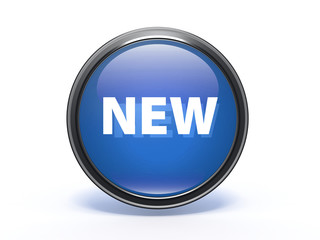 New circular icon on white background