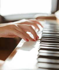 Female piano player