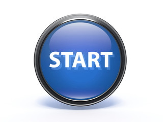 start circular icon on white background