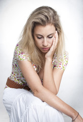 Naklejka premium European woman