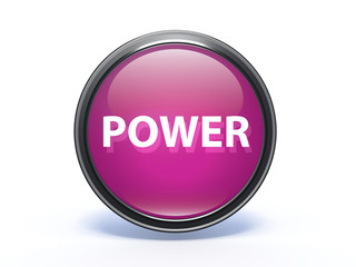 power circular icon on white background