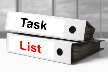 office binders task list