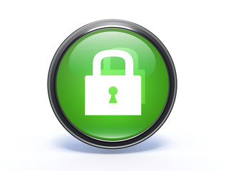 protect circular icon on white background