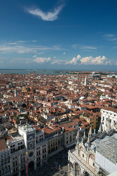 Widok na miasto Wenecja Włochy.