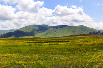 Fototapeta na wymiar Beautiful mountain landscape on a summer day