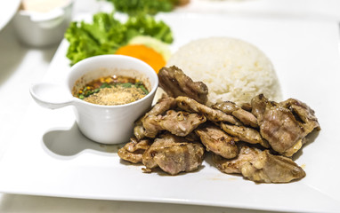Grilled pork