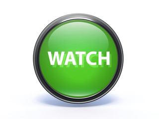 watch circular icon on white background