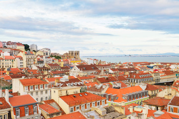 skyline of  Lisbon, Portugal