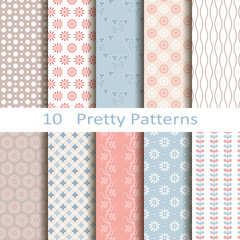 set of ten pretty patterns