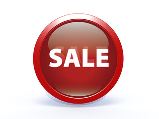 sale circular icon on white background