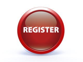 register circular button on white background