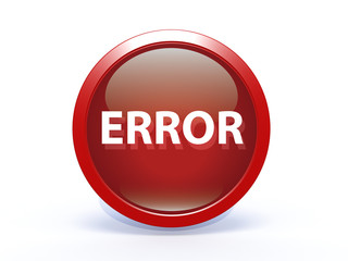 error circular icon on white background