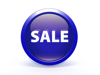 sale circular icon on white background
