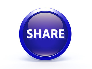 share circular icon on white background