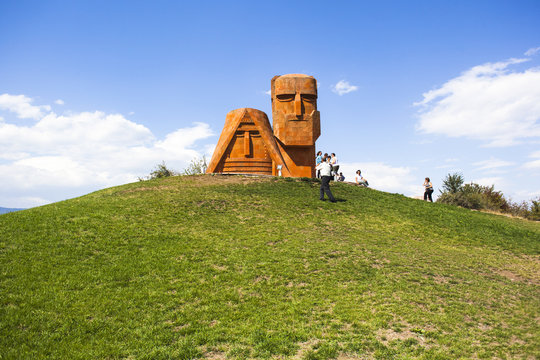 We Are Our Mountains monumentr. Stepanakert, Nagorno-Karabakh (Artsakh)