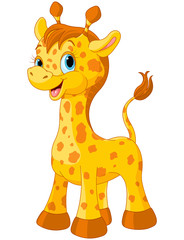 Fototapeta premium Cute giraffe