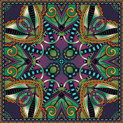 Traditional ornamental floral paisley bandanna