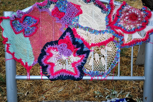 Crochet patterns.