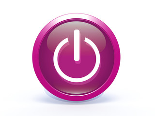 power circular icon on white background