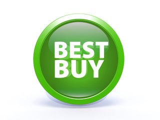Best buy circular icon on white background
