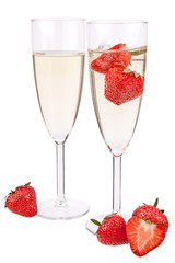 Erdbeeren Sekt