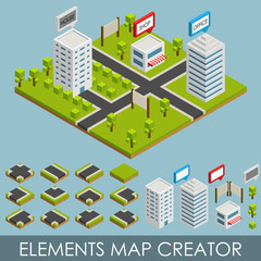 Isometric elements map creator