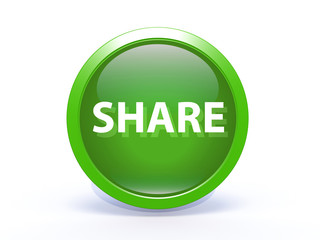 share circular icon on white background