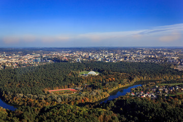 Vilnius view from TV Tower