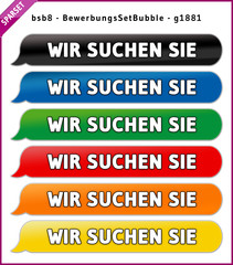 bsb8 BewerbungsSetBubble - Set WIR SUCHEN SIE - g1881