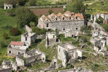 Ghost town of Kayakoy in Fethiye(Turkey)
