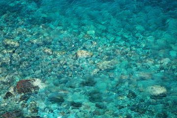 Fototapeta na wymiar Background of transparent water
