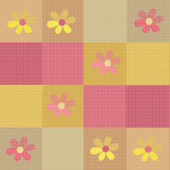 Floral seamless patchwork design pattern texture background