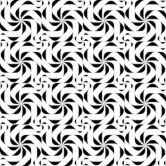 Fototapeta premium Black and white geometric seamless pattern.