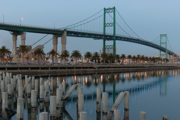 Vincent Thomas suspension bridge in California.