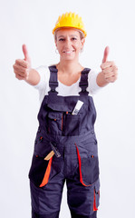 Female construction worker