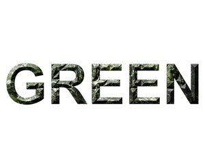 yeşil yazısı
