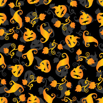 halloween pattern black