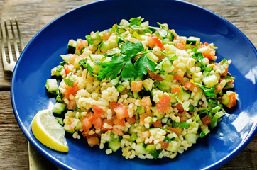 salad with bulgur and vegetables, Tabbouleh