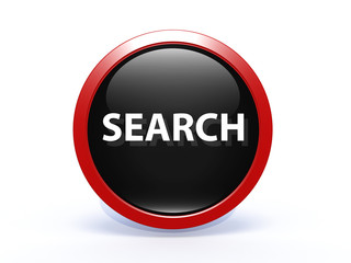 search circular icon on white background