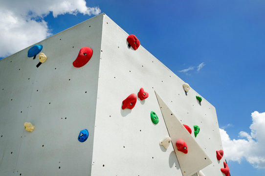 Boulderwand Bouldern drau&szlig;en - Bouldering Wall outdoors